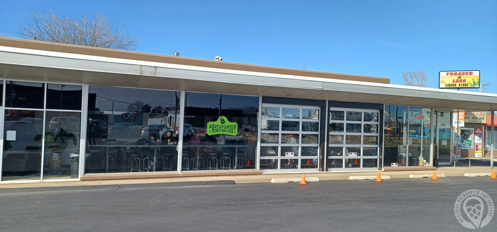 Front of the Adventurous Brewing building